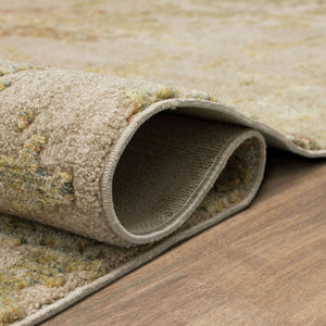 Karastan Rugs Memento Reflection Machine Woven Polyester Area Rug Beige 9' x 12'