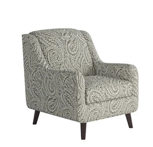 Fusion Regency Iron Accent Chair – Stylish Grey Design With Sloped Arms And Durable Fabric For Any Room Grey Ws ,100% Polypropylene 240-c Regency Iron Accent Chair