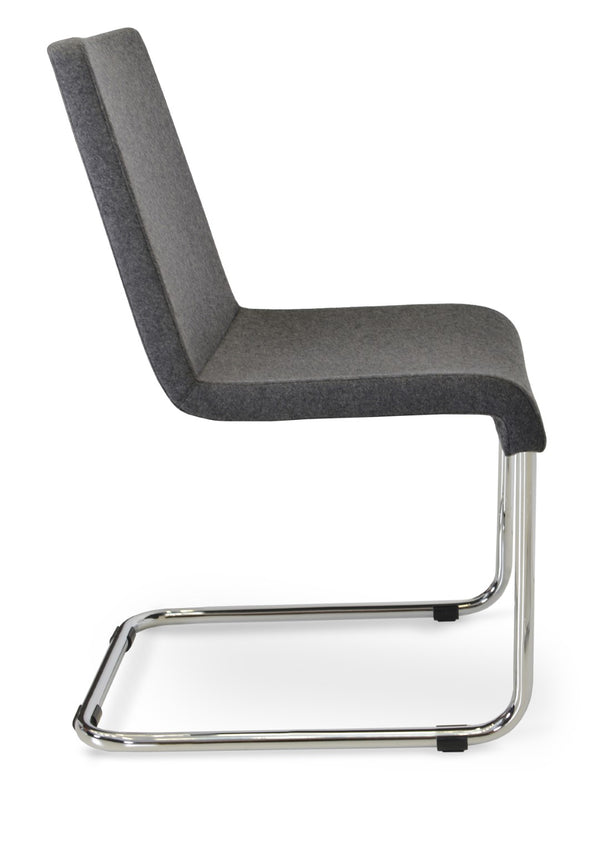 Soho Concept Reiss Chair Premium Dining Chair In Camira Blazer Wool - Stylish, Durable, 10-year Guarantee! Dark Grey  Soho-concept-dining-chair-05743