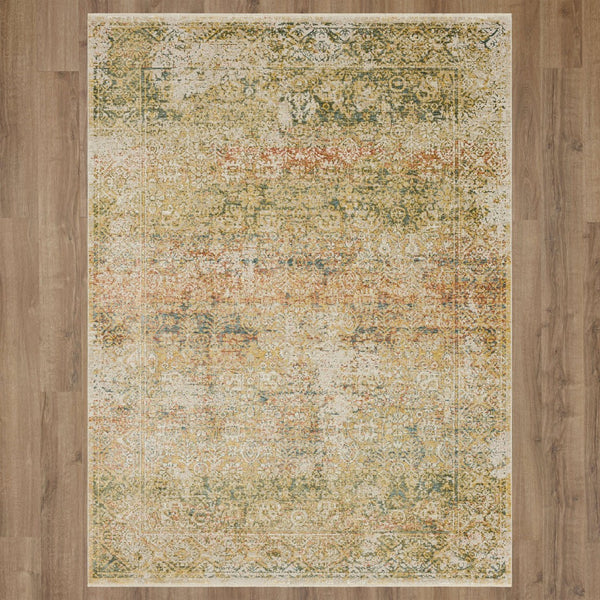 Karastan Rugs Memento Relic Machine Woven Polyester Area Rug Beige 10' x 14'