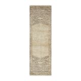 Reverb Neutral Geometric Runner Rug, 2'4