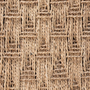 Bali & Pari Rivermont Mango Wood Counter Stool with Woven Seagrass Back Coastal