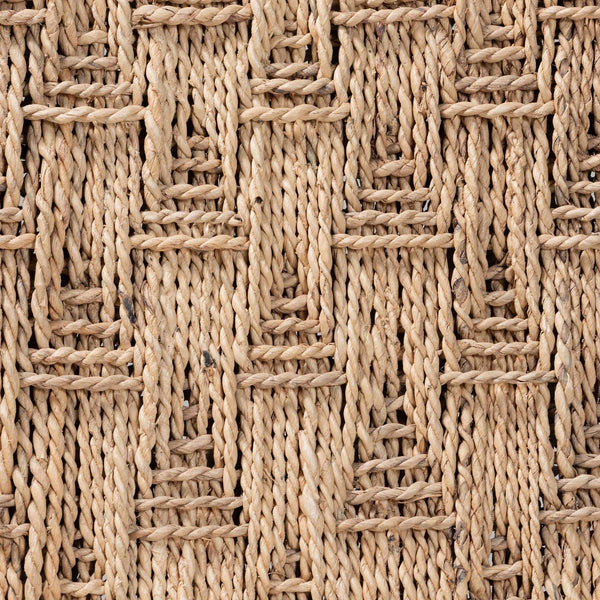 Bali & Pari Rivermont Mango Wood Counter Stool with Woven Seagrass Back Coastal
