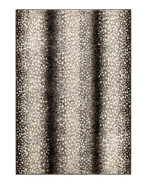 Orian Rugs Skins Gazelle Machine Woven Polypropylene Contemporary Area Rug Charcoal Polypropylene