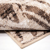 Orian Rugs Skins Malawi Machine Woven Polypropylene Contemporary Area Rug Beige Polypropylene