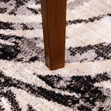 Orian Rugs Skins Malawi Machine Woven Polypropylene Contemporary Area Rug Black Polypropylene