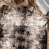 Orian Rugs Skins Nairobi Machine Woven Polypropylene Contemporary Area Rug Grey Polypropylene