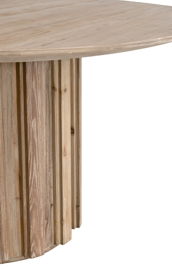 Roma 54" Round Dining Table Smoke Gray Pine 8103.SGRY-PNE Essentials for Living