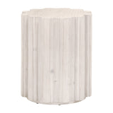 Essentials for Living Roma Accent Table 8107.WW-PNE White Wash Pine