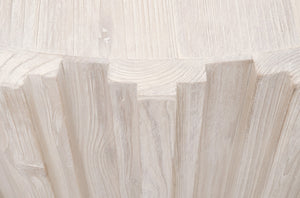 Essentials For Living Roma Coffee Table - Elegant Round Design With Whitewash Finish & Reclaimed Pine For Your Living Room White Wash Pine Solid Reclaimed Pine,Reclaimed Pine Veneer,Mdf 8104.Ww-pne