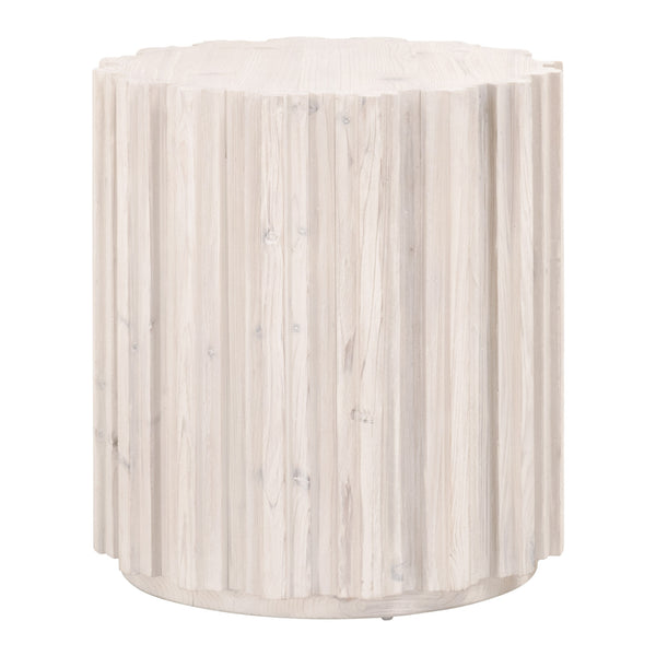 Essentials for Living Roma End Table 8105.WW-PNE White Wash Pine