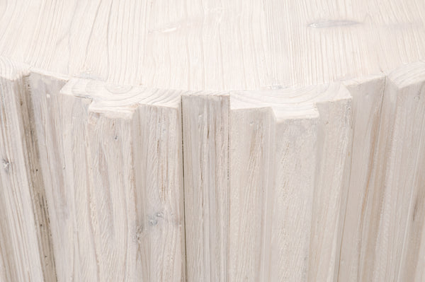 Essentials for Living Roma End Table 8105.WW-PNE White Wash Pine