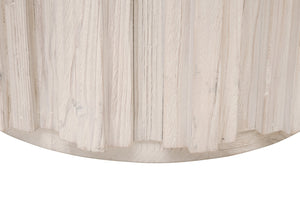 Essentials For Living Roma End Table - Eco-friendly Reclaimed Pine With Whitewash Finish & Decorative Fluting - Chic Design White Wash Pine Solid Reclaimed Pine,Reclaimed Pine Veneer,Mdf 8105.Ww-pne
