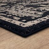 Karastan Rugs Zephyr Rotorua Machine Woven Triexta Traditional Area Rug Soot 9' 6" x 12' 11"