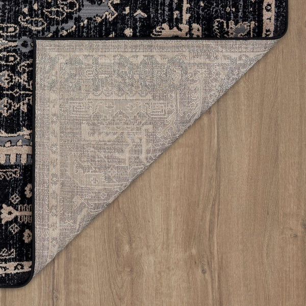 Karastan Rugs Zephyr Rotorua Machine Woven Triexta Traditional Area Rug Soot 9' 6" x 12' 11"