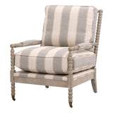 Rouleau Club Chair Stanebridge-Pewter, Natural Gray Oak 6648.SPEW/NG Essentials for Living