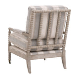 Rouleau Club Chair Stanebridge-Pewter, Natural Gray Oak 6648.SPEW/NG Essentials for Living