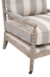 Rouleau Club Chair Stanebridge-Pewter, Natural Gray Oak 6648.SPEW/NG Essentials for Living