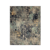 Runic Indigo Abstract Area Rug 5'3