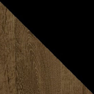 Manhattan Comfort Vernon Mid-Century Modern Floating Entertainment Center Rustic Brown and Black 236BMC98