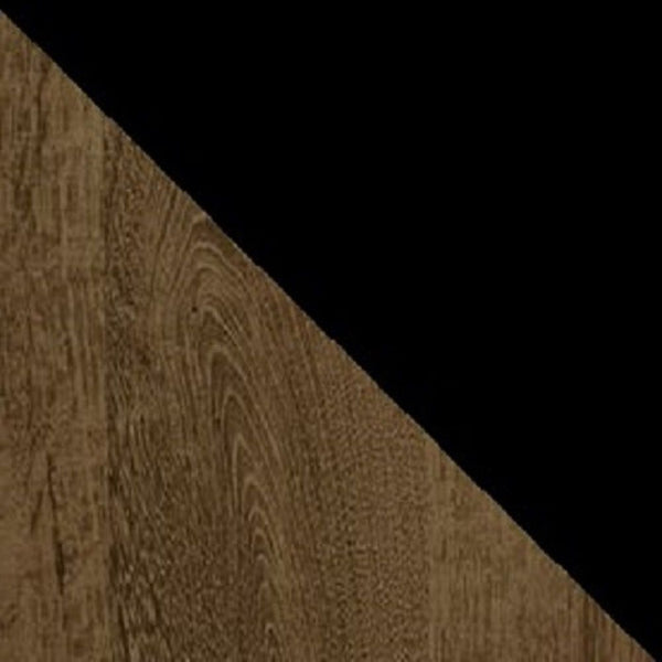 Manhattan Comfort Vernon Mid-Century Modern Floating Entertainment Center Rustic Brown and Black 236BMC98