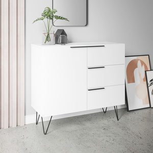 Manhattan Comfort Beekman Mid-Century Modern Sideboard White S-405AMC198