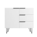 Manhattan Comfort Beekman Mid-Century Modern Sideboard White S-405AMC198