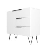 Manhattan Comfort Beekman Mid-Century Modern Sideboard White S-405AMC198