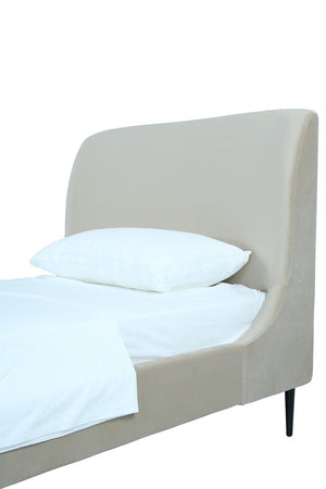 Manhattan Comfort Heather Modern Twin Bed Cream S-BD003-TW-CR