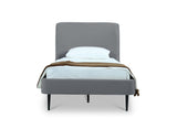 Manhattan Comfort Heather Modern Twin Bed Grey S-BD003-TW-GY