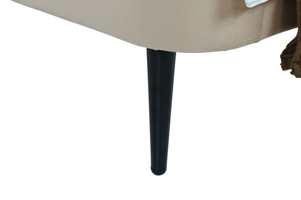 Manhattan Comfort Heather Modern Twin Bed Taupe S-BD003-TW-TP