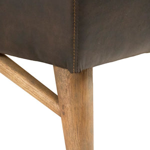 Zentique Juste Sofa in Top-Grain Leather — Timeless Neutral Design, Rubberwood Frame, Plush Everyday Comfort S0062-3