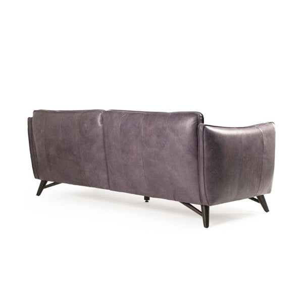 Zentique Lionel Premium Top-Grain Leather Sofa with Rubberwood Frame, Contemporary Comfort & Durable Style S0127-01-3