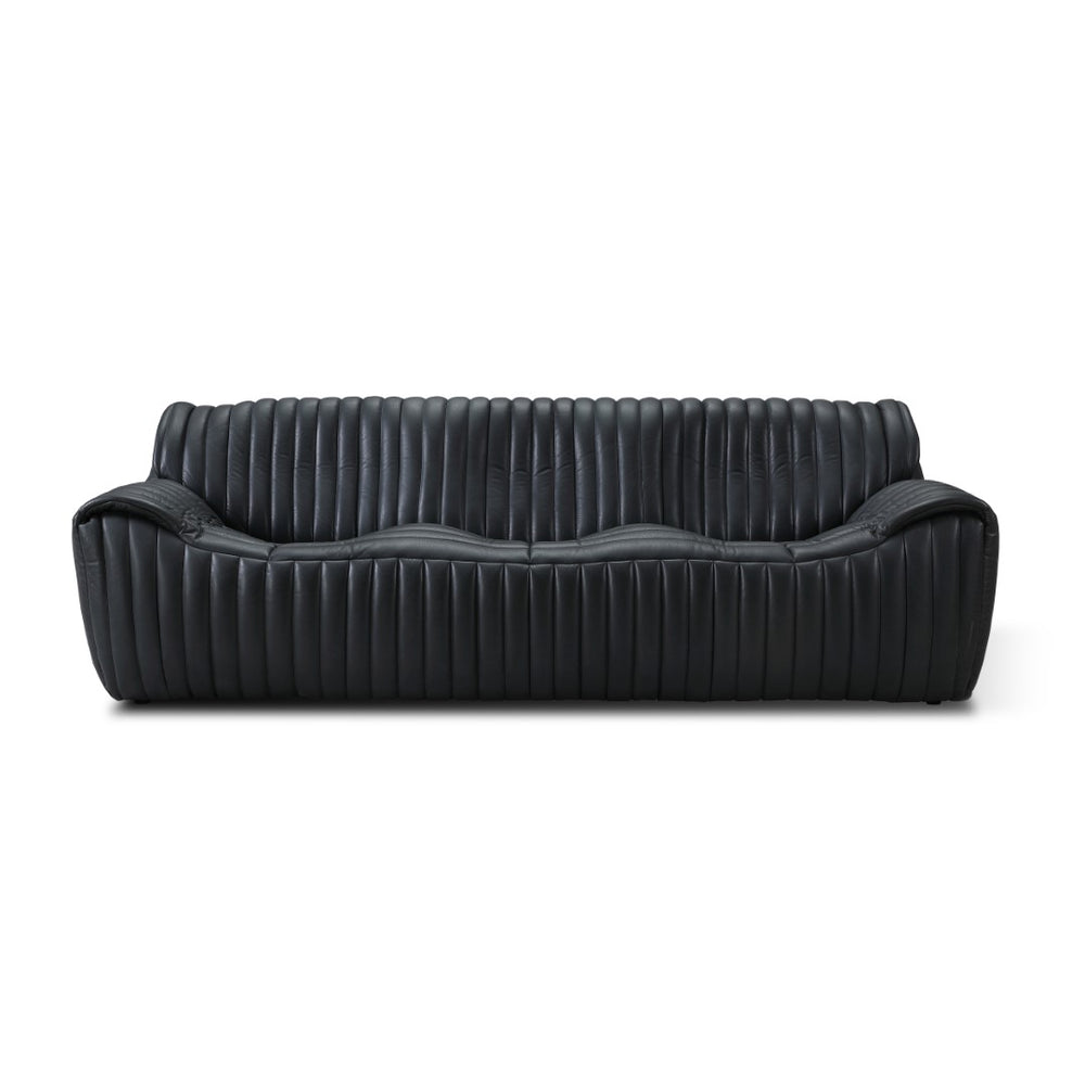 Skipper Sofa Volcanic Black Leather S0267A-3D Zentique