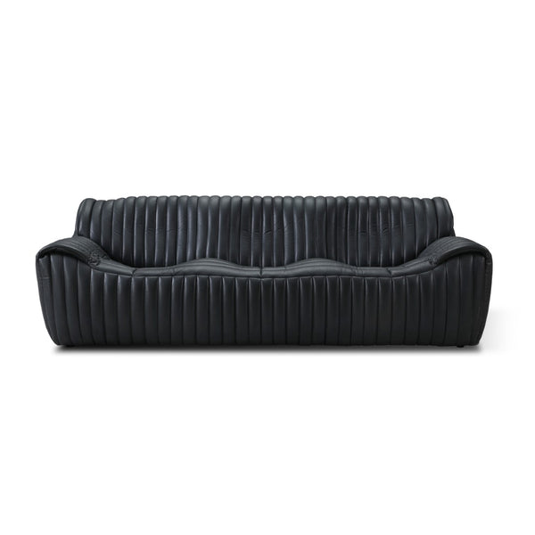 Skipper Sofa Volcanic Black Leather S0267A-3D Zentique