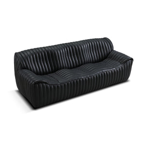 Skipper Sofa Volcanic Black Leather S0267A-3D Zentique