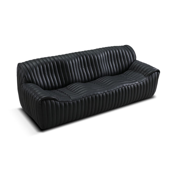 Skipper Sofa Volcanic Black Leather S0267A-3D Zentique