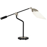 Robert Abbey Ferdinand Table Lamp Matte Black Painted Finish w/ Polished Nickel Accents Unlisted