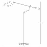 Robert Abbey Ferdinand Floor Lamp Matte Black Painted Finish w/ Polished Nickel Accents Unlisted