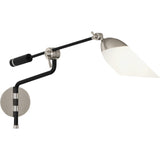 Robert Abbey Ferdinand Wall Swinger Matte Black Painted Finish w/ Polished Nickel Accents Unlisted