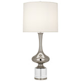 Robert Abbey Jeannie Table Lamp Polished Nickel Finish w/ Clear Crystal Accent Unlisted