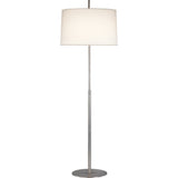 Robert Abbey Echo Floor Lamp Stainless Steel Finish Fondine Fabric Shade