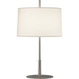 Robert Abbey Echo Accent Lamp Stainless Steel Finish Fondine Fabric Shade