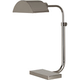 Robert Abbey Koleman Table Lamp Polished Nickel Metal Shade