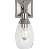 Robert Abbey Grace Wall Sconce Polished Nickel Finish Glass