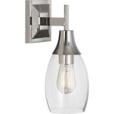 Robert Abbey Grace Wall Sconce Polished Nickel Finish Glass