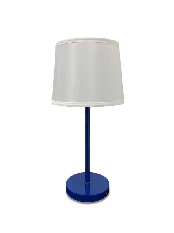 House Of Troy Sawyer Stylish Table Lamps With Usb Port - Modern Design For Home Decor And Functional Lighting Colbalt,Satin Nickel Metal S550-cosn