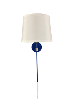 House Of Troy Sawyer Stylish Wall Swing Lamp - Elegant Design With 3-way Lighting And 30" Cord For Versatile Use Colbalt,Satin Nickel Metal S575-cosn