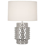 Nickel Metallic Glaze Dolly Accent Lamp