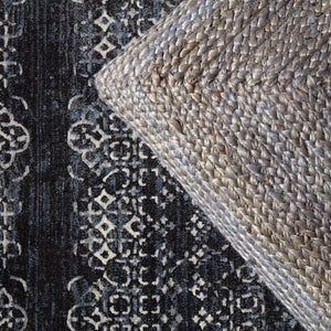 Jaipur Living Jaipur Living Natia Braided Jute Floor Cushion Artisan Woven Bohemian Pouf Seat Light Gray POF100459